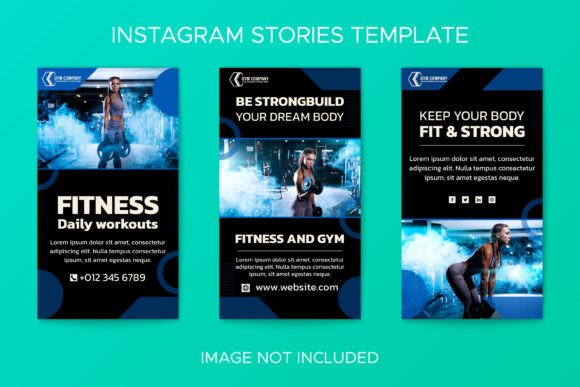 Download Flat Gym  Instagram Stories Collection - Insta Collection