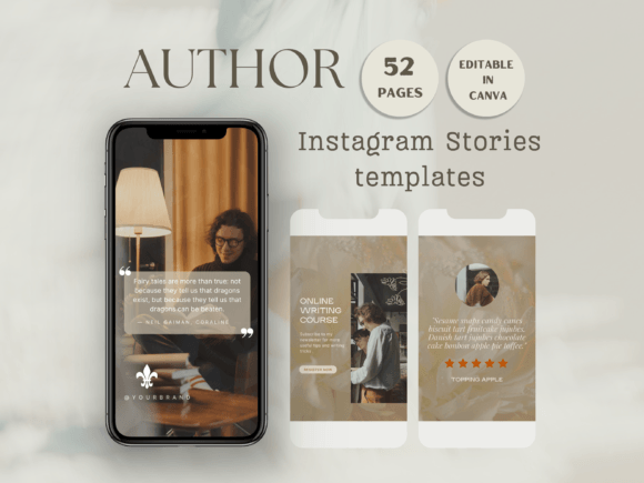 Download Author Instagram Story Post Template - Insta Collection