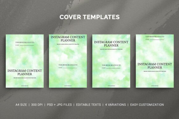 Download Instagram Content Planner Cover Template - Insta Collection