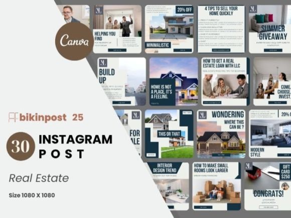 Download Real Estate Canva Instagram Post Templat - Insta Collection