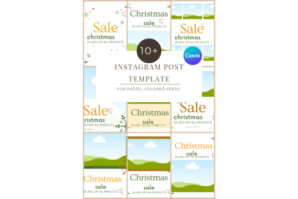 Download InstaPost White Christmas CanvaTemplate - Insta Collection