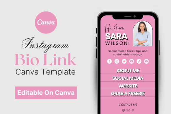 Download Link in Bio Instagram Canva Template - Insta Collection