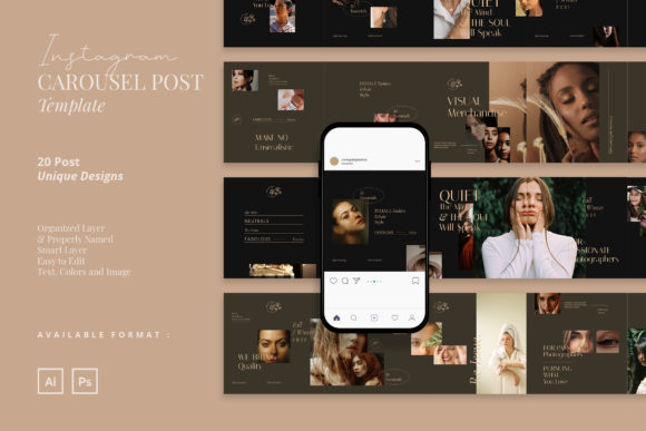Download Beauty Instagram Carousel Post Template - Insta Collection
