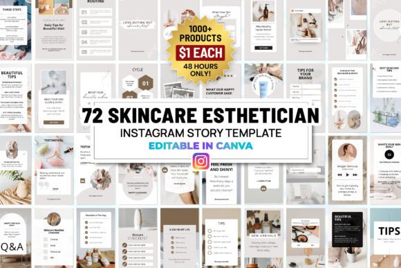 Download Skincare Instagram Canva Story Template - Insta Collection