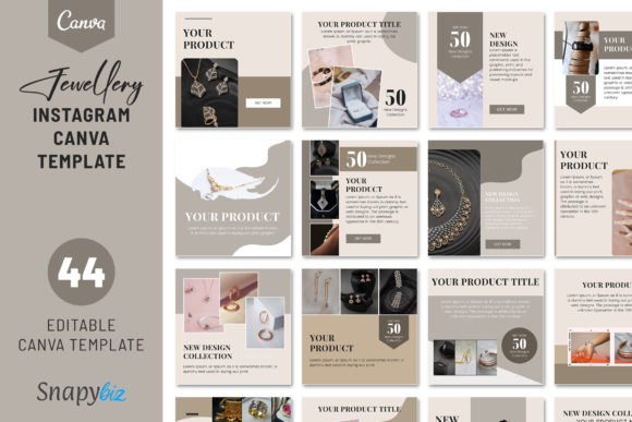 Download Jewellery Instagram Canva Template - Insta Collection