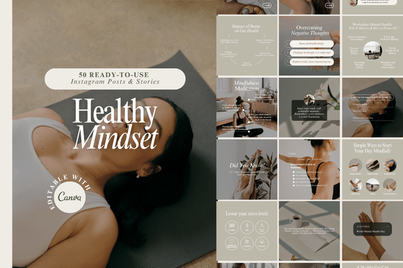 Download Healthy Mindset Instagram Templates - Insta Collection