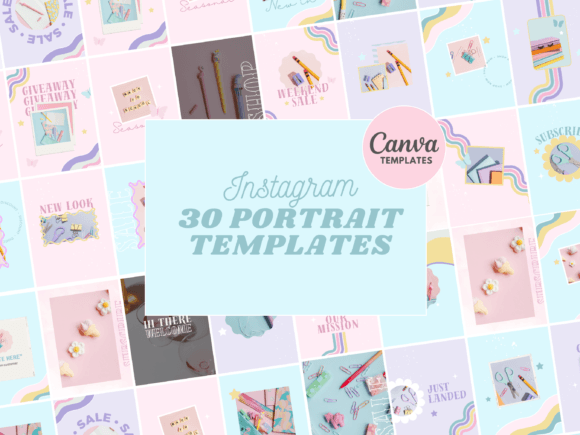 Download Pastel Instagram Canva Templates - Insta Collection