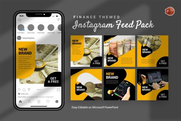 Download Instagram Feed - Finance Template - Insta Collection