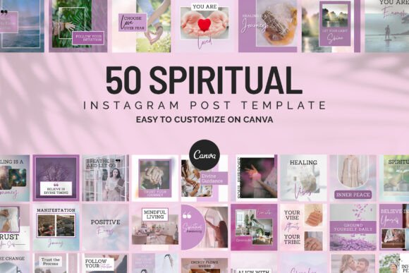 Download Spiritual Instagram Canva Post Templates - Insta Collection