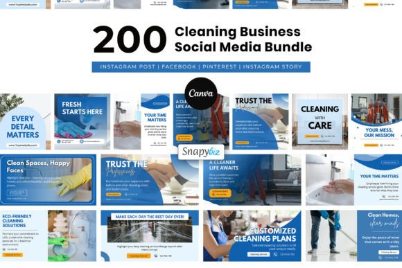Download Cleaning Business Social Media Canva - Social media canva Collection