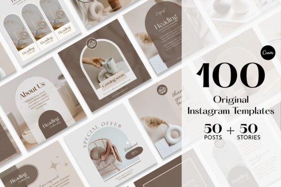 Download Aesthetic Beige Instagram Templates - Insta Collection