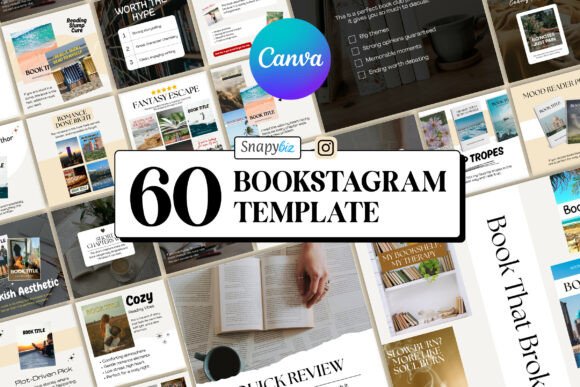 Download Bookstagram Canva Social Media Templates - Premium Resources