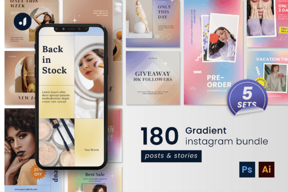 Download Gradient Instagram Bundle - Insta Collection